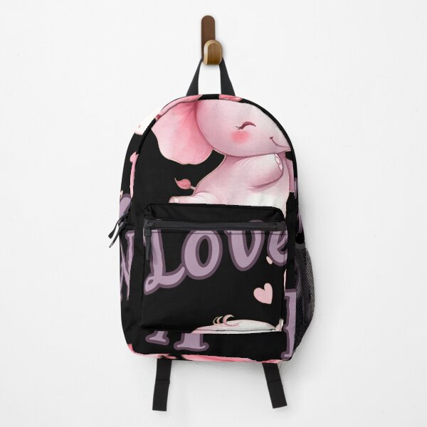 Item preview, Love You A Ton. elephant portrait designed and sold by ElephantVibes.