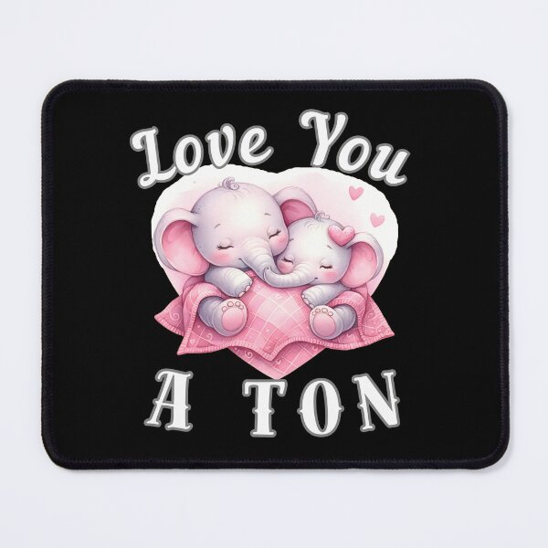 Item preview, Love You A Ton. surreal elephant designed and sold by ElephantVibes.