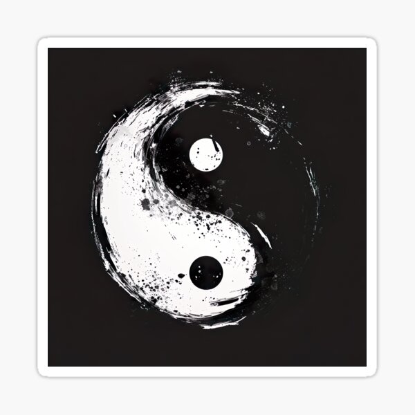 Vista previa del artículo con la obra «Ying yang minimalista», diseñado y vendido por UmagineArts.