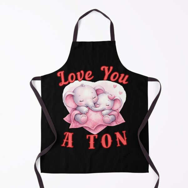 Item preview, Love You A Ton. happy elephant designed and sold by ElephantVibes.