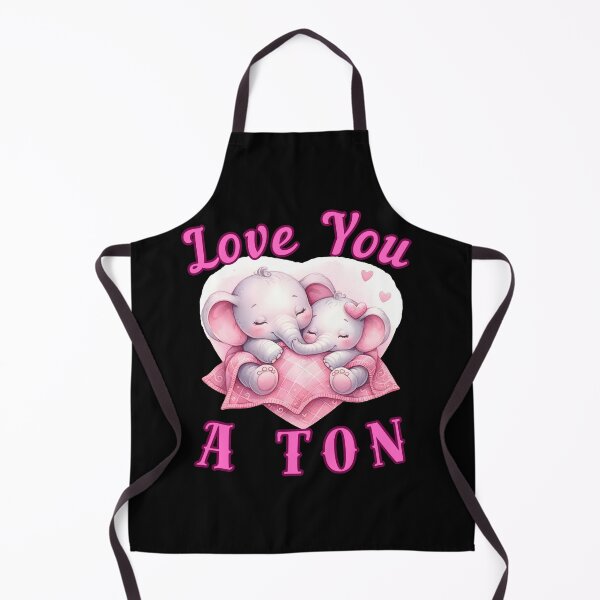 Item preview, Love You A Ton. elephant saying designed and sold by ElephantVibes.