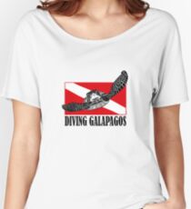 Galapagos Diving with Sea Turtle Women's Relaxed Fit T-Shirt