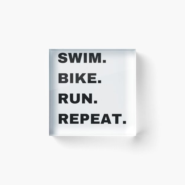 Item preview, Triathlon Shirt - Swim. Bike. Run. Repeat. - Swim, Bike, Run designed and sold by RevitaLife.