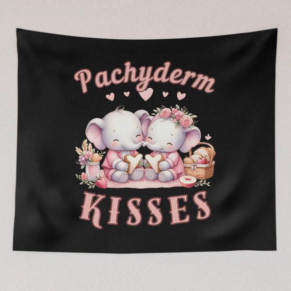 Item preview, Pachyderm Kisses. elephant head designed and sold by ElephantVibes.