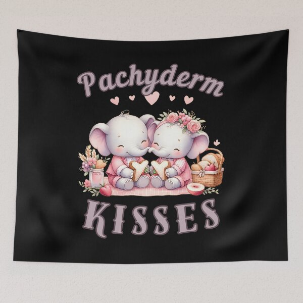 Item preview, Pachyderm Kisses. elephant face designed and sold by ElephantVibes.