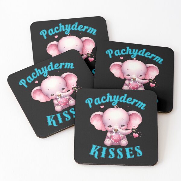 Item preview, Pachyderm Kisses. watercolor elephant designed and sold by ElephantVibes.