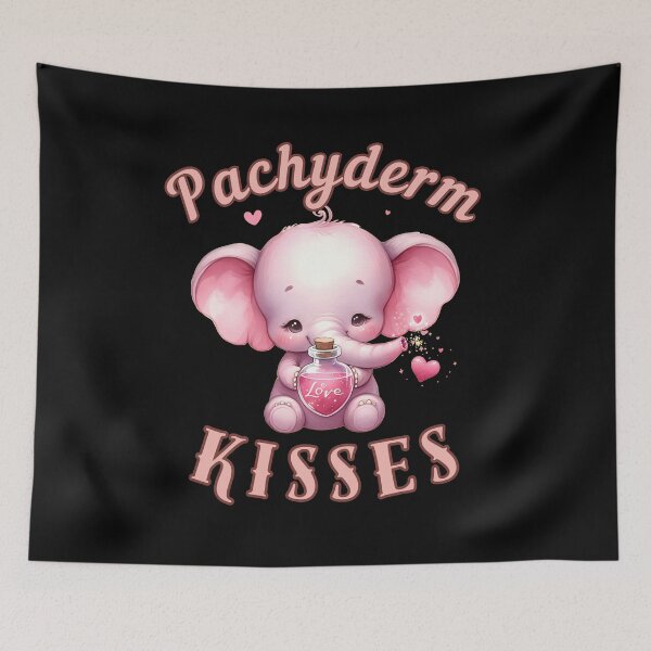 Item preview, Pachyderm Kisses. elephant saying designed and sold by ElephantVibes.