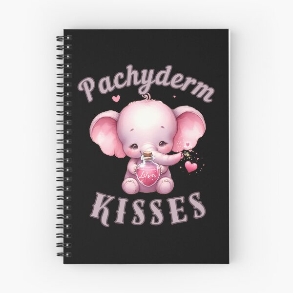 Item preview, Pachyderm Kisses. elephant quote designed and sold by ElephantVibes.