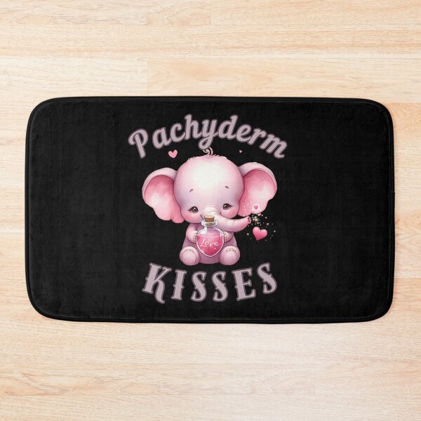 Item preview, Pachyderm Kisses. elephant quote designed and sold by ElephantVibes.