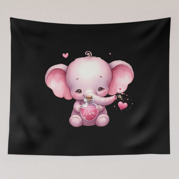 Item preview, Valentine Elephant designed and sold by ElephantVibes.