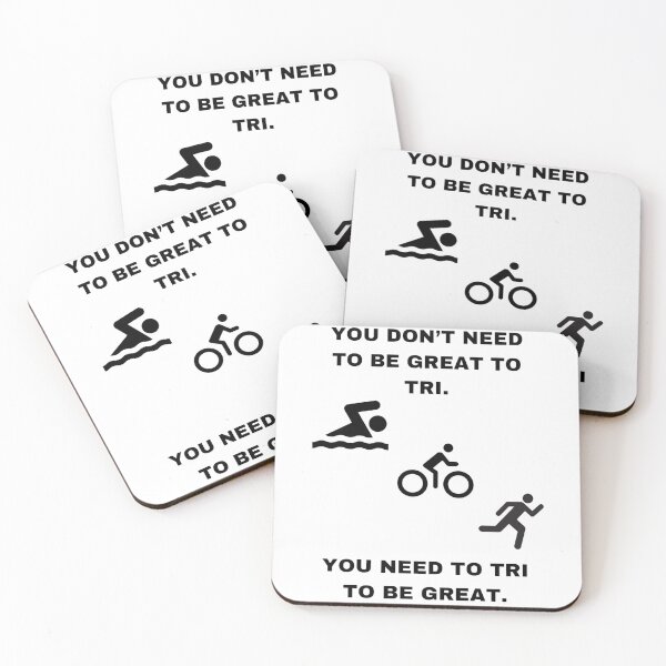 Item preview, Triathlon Shirt - You don't need to be great to tri. You need to tri to be great. - Swim, Bike, Run designed and sold by RevitaLife.
