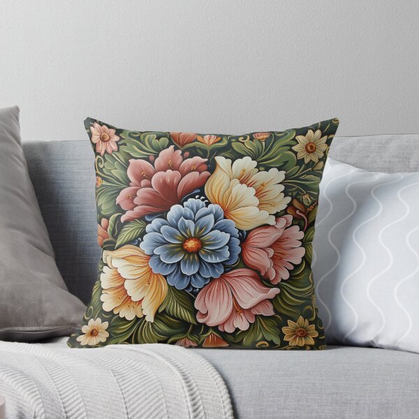 Item preview, Norwegian Rosemaling-Oil On Canvas #37 designed and sold by Gypsykiss.