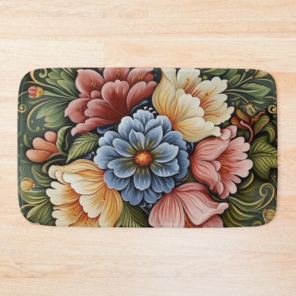 Item preview, Norwegian Rosemaling-Oil On Canvas #37 designed and sold by Gypsykiss.