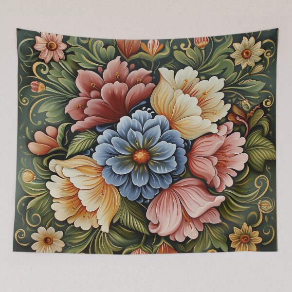 Item preview, Norwegian Rosemaling-Oil On Canvas #37 designed and sold by Gypsykiss.