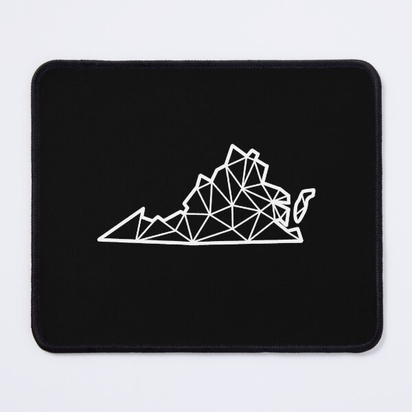 Item preview, Geometric Virginia State Design - White Lines designed and sold by anne-dromeda.
