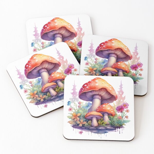 Item preview, Fantasy Mushroom PNG, Crystal Mushroom Magical Clipart, Mushrooms Rainbow PNG, Magic Mystical Mushrooms Bundle, Watercolor forest designed and sold by COMPKSHOP.