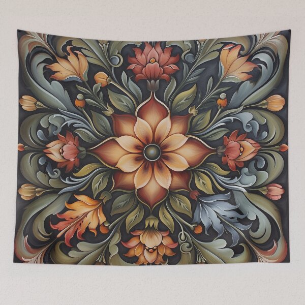 Item preview, Norwegian Rosemaling-Oil On Canvas #38 designed and sold by Gypsykiss.