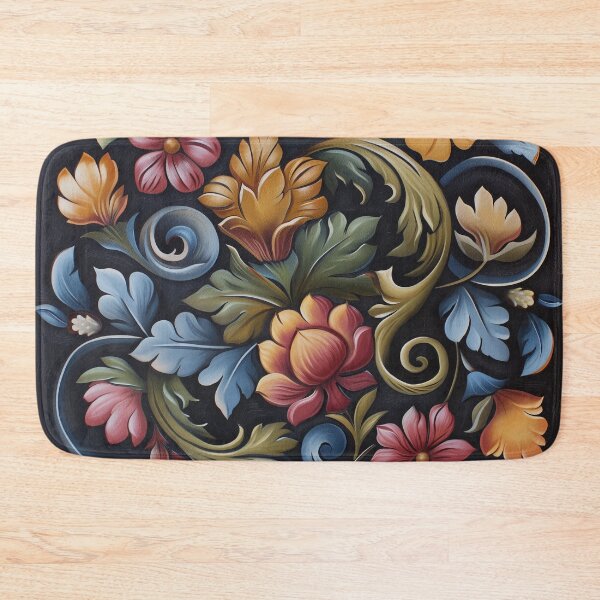 Item preview, Norwegian Rosemaling-Oil On Canvas #39 designed and sold by Gypsykiss.