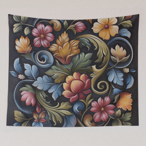 Item preview, Norwegian Rosemaling-Oil On Canvas #39 designed and sold by Gypsykiss.