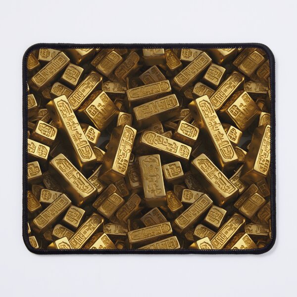 Item preview, Pile of Gold Bars with Intricate Engravings designed and sold by sample325.