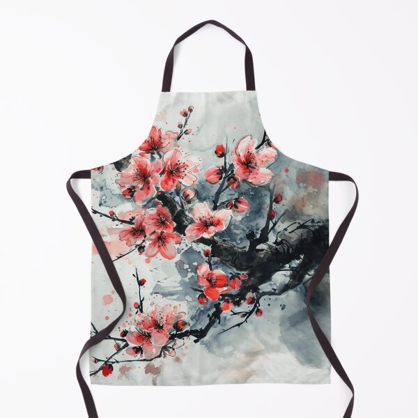 Item preview, Delicate Cherry Blossoms In The Style Of Japanese Ink designed and sold by Obsidian Ink by Wilshire.
