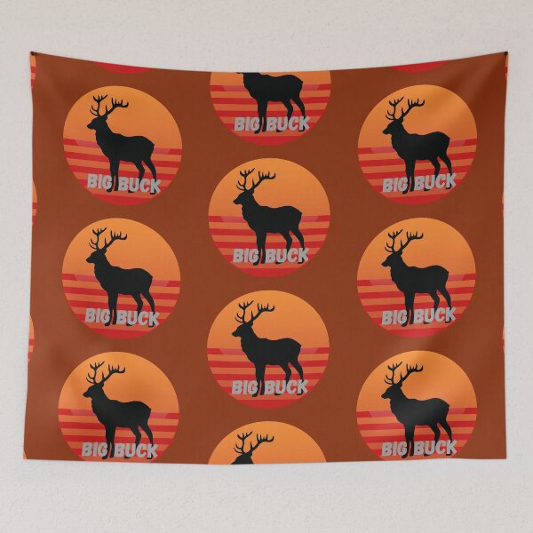 Item preview, Big Buck Deer (Vintage Sunset) designed and sold by Tripp Art Studio.