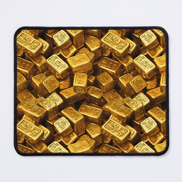 Item preview, Pile of Gold Bars with Intricate Engravings designed and sold by sample325.