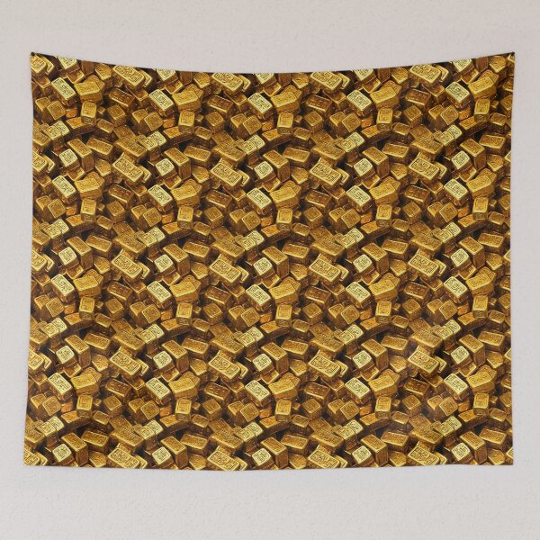 Item preview, Pile of Gold Bars with Intricate Engravings designed and sold by sample325.