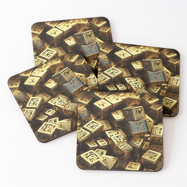 Item preview, Pile of Gold Bars with Intricate Engravings designed and sold by sample325.