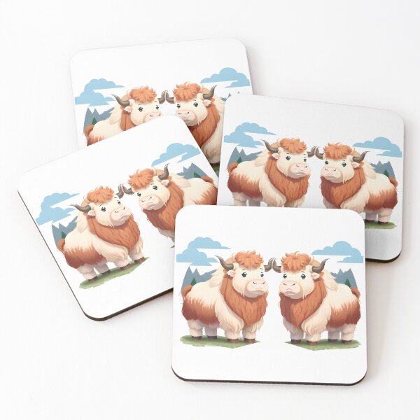 Item preview, Highland Cows Looking Cute designed and sold by WondrousThings.