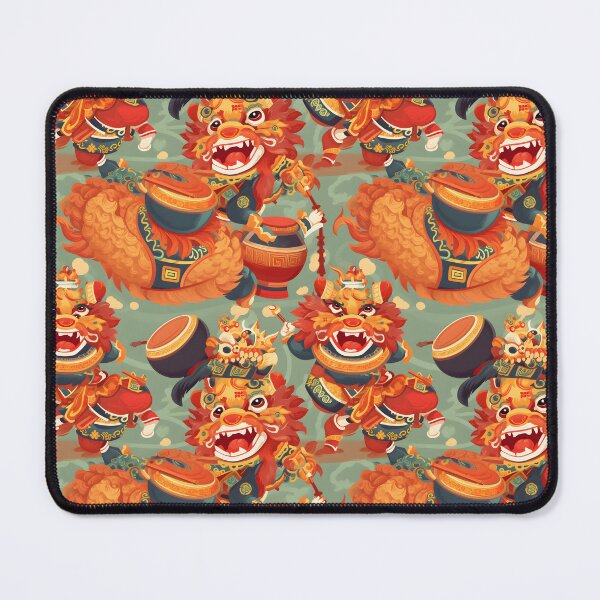 Item preview, Traditional Chinese Lion Dance Celebration Illustration designed and sold by sample325.