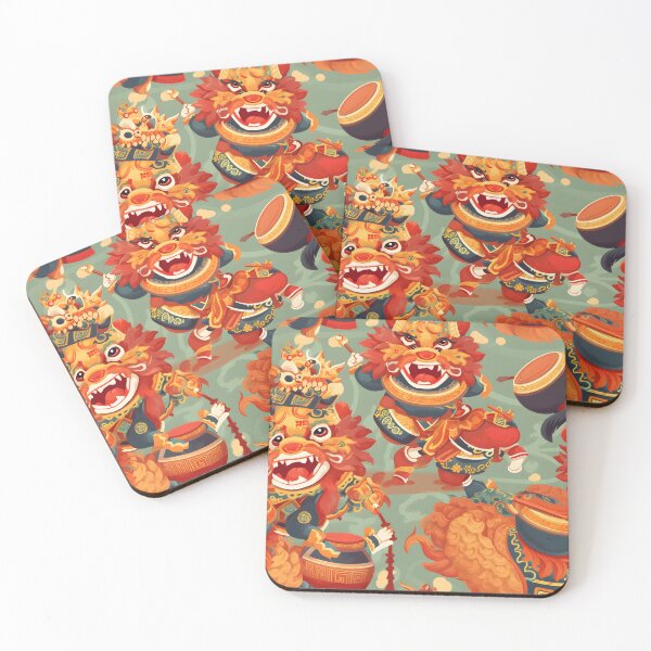 Item preview, Traditional Chinese Lion Dance Celebration Illustration designed and sold by sample325.