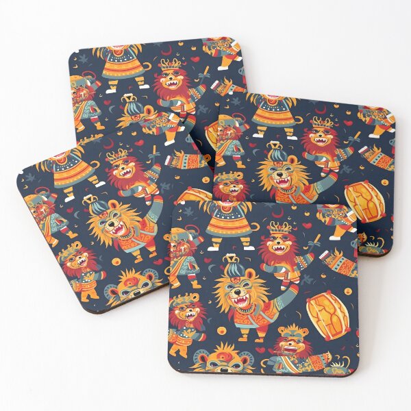 Item preview, Traditional Chinese Lion Dance Celebration Illustration designed and sold by sample325.