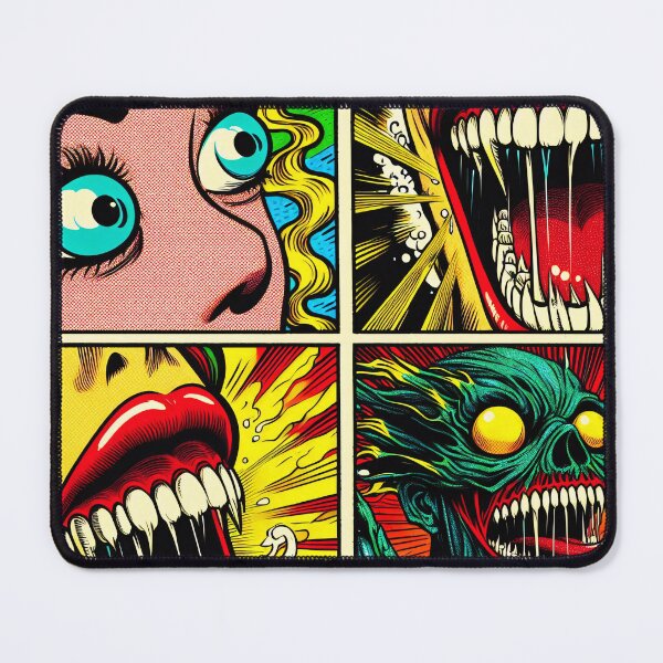 Item preview, Psychedelic Monster Transforming Retro Comic Panels designed and sold by AIPixelMaster.
