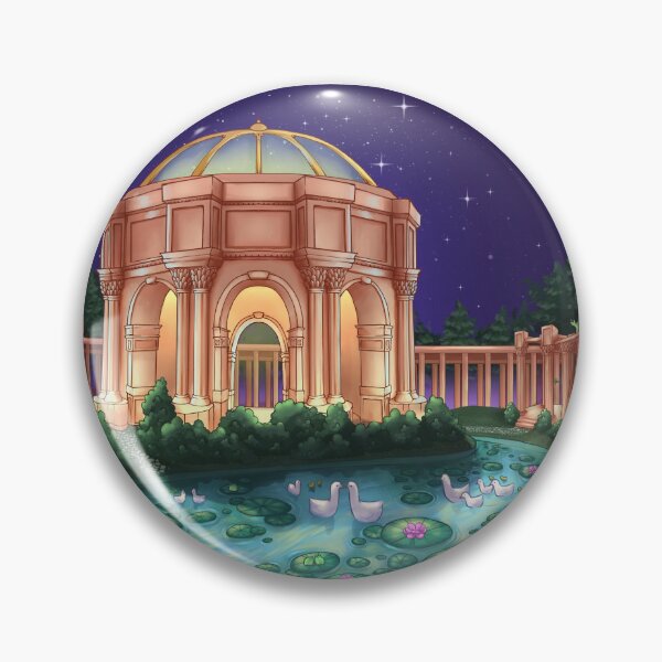Item preview, Dancing Pavilion by Lily Pad Pond in Greek Theme at Night designed and sold by JumpingRabbits.