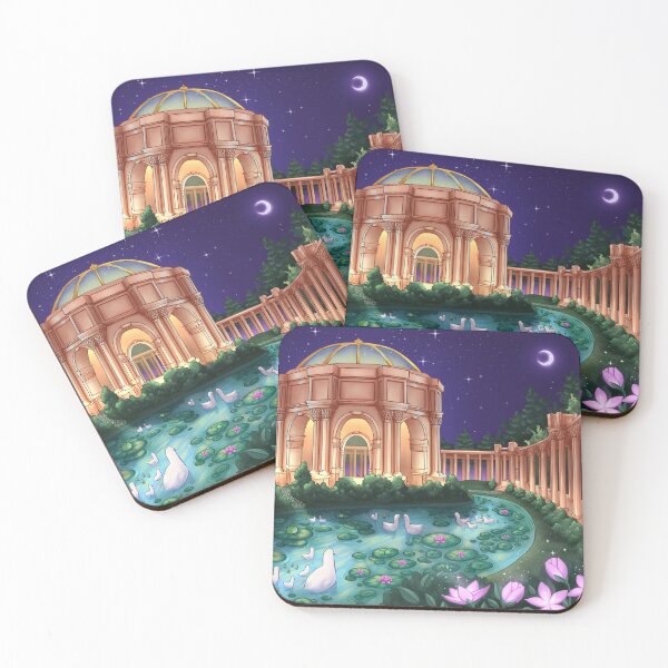 Item preview, Dancing Pavilion by Lily Pad Pond in Greek Theme at Night designed and sold by JumpingRabbits.