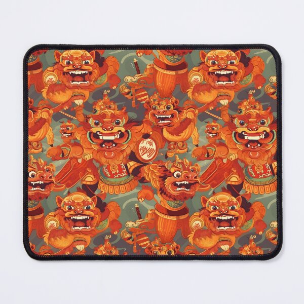 Item preview, Traditional Chinese Lion Dance Celebration Illustration designed and sold by sample325.