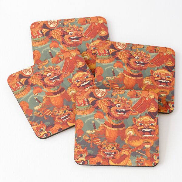 Item preview, Traditional Chinese Lion Dance Celebration Illustration designed and sold by sample325.