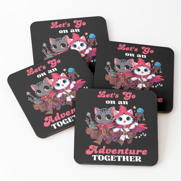 Item preview, Adventure Together - Valentine Cat designed and sold by Kawaii-n-Spice.