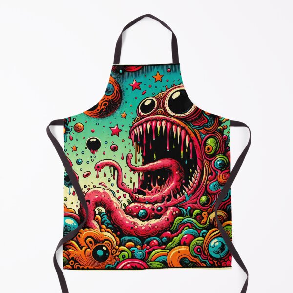 Item preview, Trippy Gross Psychedelic Hungry Alien Monster designed and sold by AIPixelMaster.
