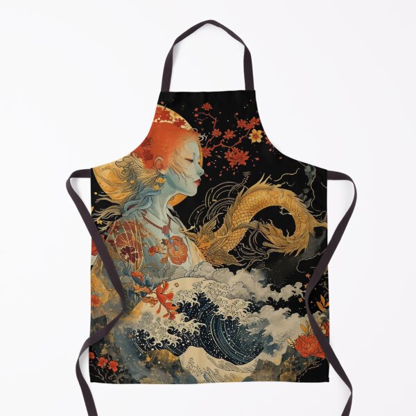 Item preview, Woman with Japanese Dragon designed and sold by Obsidian Ink by Wilshire.