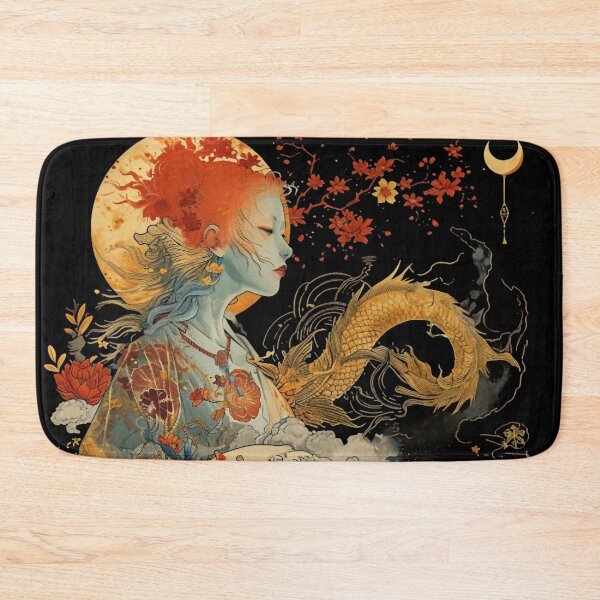 Item preview, Woman with Japanese Dragon designed and sold by Obsidian Ink by Wilshire.