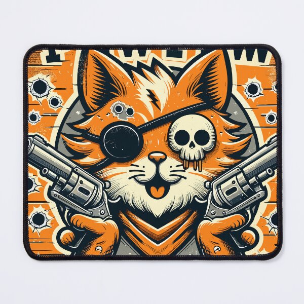 Item preview, One-Eyed Rogue: The Skeletal Buccaneer Cat designed and sold by Diegos-.