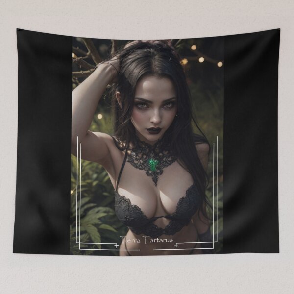 Item preview, Enigmatic Nocturne: A Shadowed Ode to Winter's Seductive Embrace designed and sold by TerraTartarus.