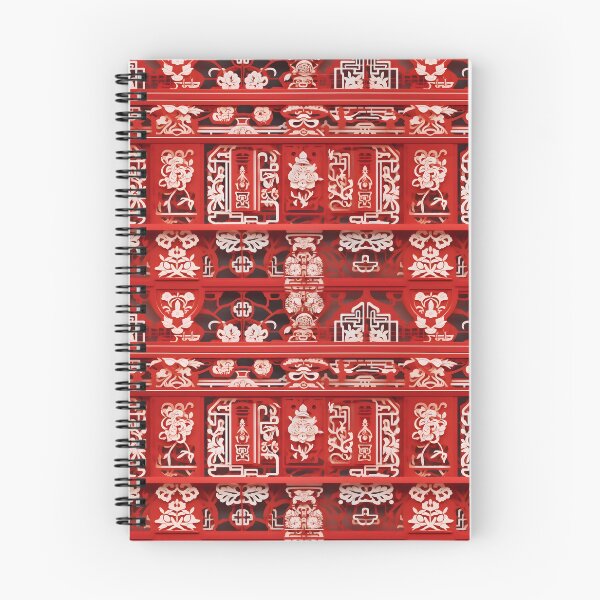 Item preview, Intricate Red Chinese Paper Cut Patterns designed and sold by sample325.