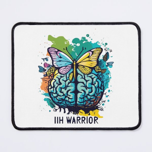 Item preview, Idiopathic Intracranial Hypertension Awareness Hope Ribbon Hearts Warrior designed and sold by UrbanGraphixs.