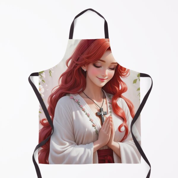 Item preview, Floral Redhead Christian Anime Beautiful Lady designed and sold by duke818.