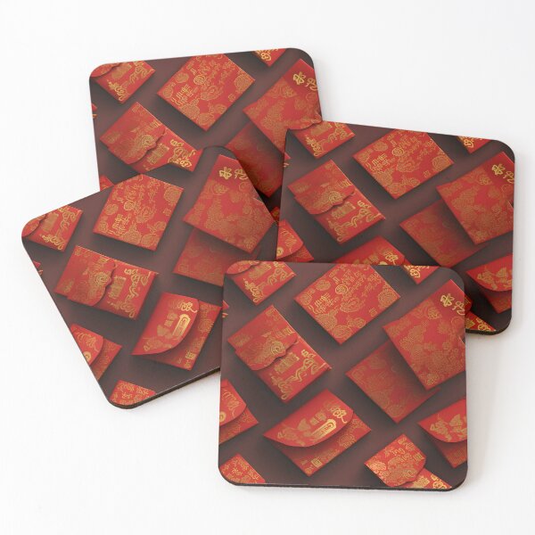 Item preview, A red envelope hongbao with gold Chinese calligraphy designed and sold by sample325.