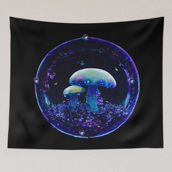 Item preview, Blue Mushroom Bubble  designed and sold by Pebbledrops.