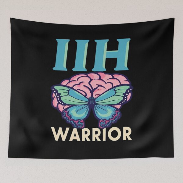 Item preview, Idiopathic Intracranial Hypertension Awareness Hope Ribbon Hearts Warrior designed and sold by UrbanGraphixs.